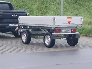 Kipper Drehschemel Kippanhänger Drehschemelanhänger Minibagger Radlader Multicar - Bild 1 von 6