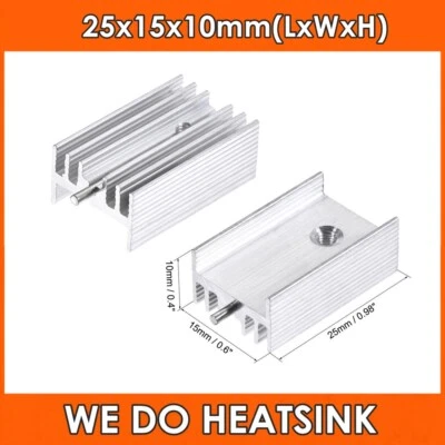 10 Stück 25*15*10 mm Aluminium Kühlkörper mit Nadelkühler für TO220 Transistor - Bild 1 von 4