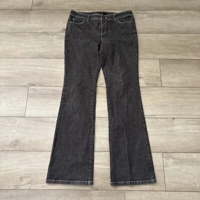 Pantalones de mezclilla Lafayette 148 NY para mujer talla 4 marrón tiro medio corte bota excelente Foto 1 de 4