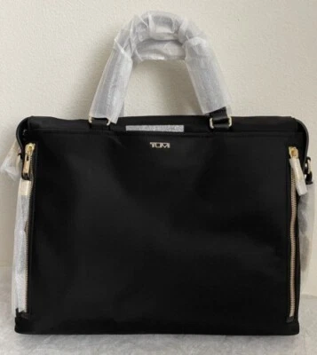 NWT Tumi Voyageur Kendallville Briefcase Bag $495 Black/Gold - Image 1 of 4