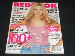 2001 AUGUST REDBOOK MAGAZINE - JENNIFER ANISTON COVER - L 10163 - Picture 1 of 2