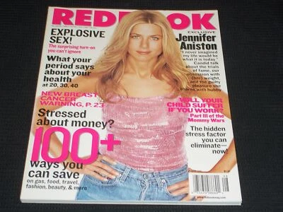 2001 AUGUST REDBOOK MAGAZINE - JENNIFER ANISTON COVER - L 10163 - Image 1 of 2