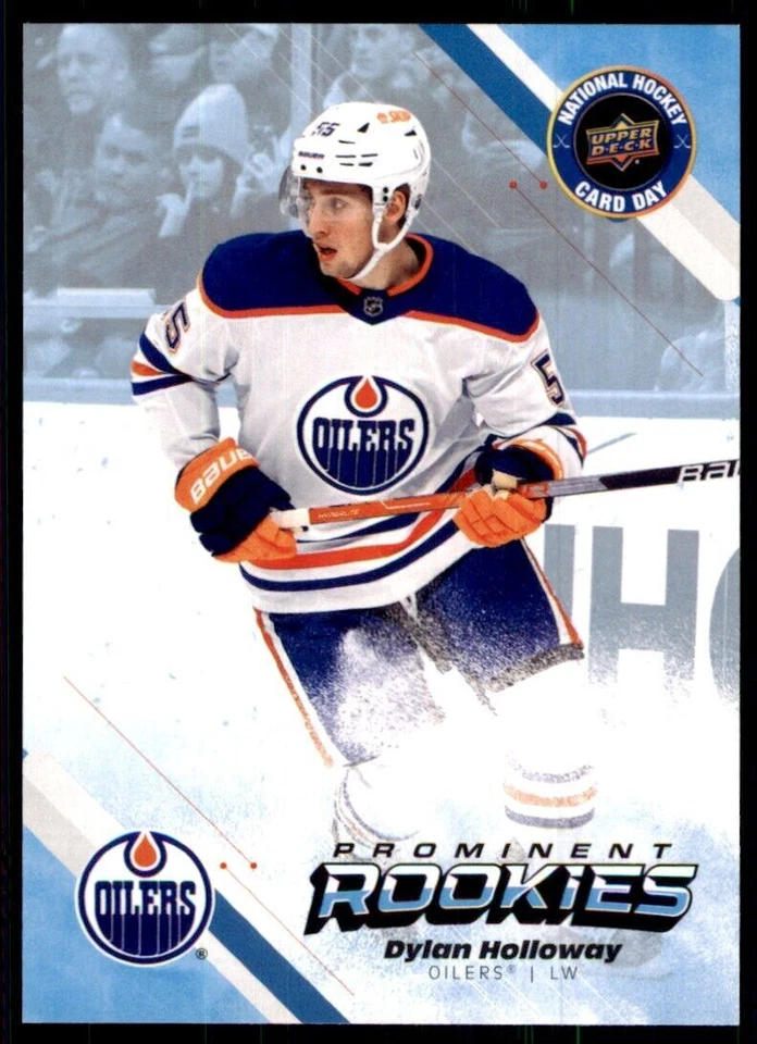 2023-24 Upper Deck National Hockey Card Day Dylan Holloway A Hockey Cards - Image 1 of 2