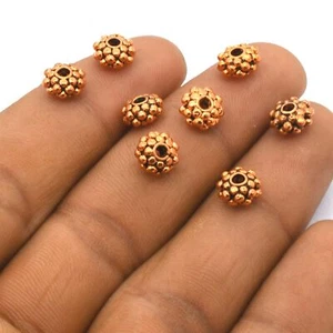 13 Pcs 7mm Rondelle Spacer Bead Antique Copper Jewelry Making Bead - Picture 1 of 5