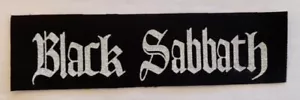 Black Sabbath Cloth Patch Sew On Badge Approx 1.5" X 6.25" (CP137) - Picture 1 of 1