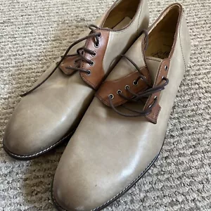 Johnston & Murphy 1850 Lammfellschuhe Herren 11M beige hellbraun braun gebraucht, in einwandfreiem Zustand - Bild 1 von 15