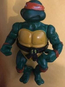 Michelangelo Mikey  1989 TMNT Ninja Turtles soft Head W/belt - Bild 1 von 1