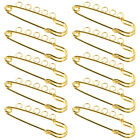 10 Pcs 5 Hole Safety Pin Blanket Decorative Pins Multicolor