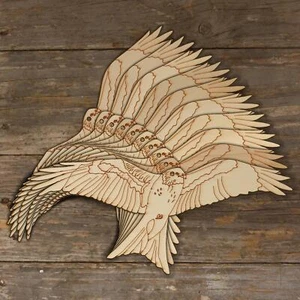 10x Cometa roja adoradora de madera forma artesanal 3 mm capa aves rapaces voladoras - Imagen 1 de 4