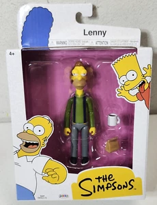 Jakks The Simpsons Lenny Leonard with Bag and Mug Wave 3 Action Figure 5in NEW - Picture 1 of 6