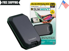 Slim Mint Wallet Ultra-Thin RFID-Blocking, AS-SEEN-ON-TV, ID Theft Protection,