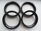4 Polycarbon Plastics hub centric rings vehicle side 63.4mm to rims side 67.1mm