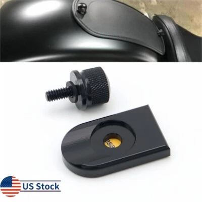 Black Seat Bolt Cover for Harley Davidson 1996+ Dyna Softail Sportster — 第 1/4 张图片