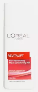 L'Oreal Paris Revitalift Rich Rejuvenating Makeup Remover Milk 200ml - Picture 1 of 3
