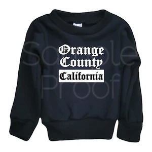 Kleinkinder Junge Mädchen Sweatshirt Orange County Kalifornien Halloween lustig alle Größen - Bild 1 von 2