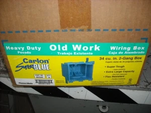 Carlon Super Blue BH234R Old Work Boxes Lot of 18 - Picture 1 of 3