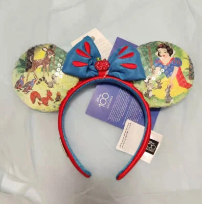 Disney Parks Mickey Mouse 100 Years Decades 2 of 10 Snow White Ears Headband - Image 1 of 4