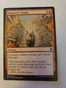 MTG Magic The Gathering Card Magmatic Chasm Sorcery Red Dragons Of Tarkir 2015 - Picture 1 of 2