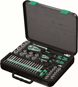 Wera 8100 SA/SC 2 Zyklop Socket Wrench Set 1/4" 1/2" Drive Metric 05160785001 - Picture 1 of 12