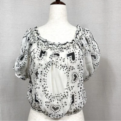 Blusa vintage 100 % seda John Galliano Paris Foto 1 de 4