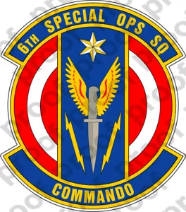 PEGATINA USAF 6a OPERACIONES ESPECIALES SQ - Imagen 1 de 1