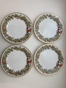 FITZ & FLOYD (ROBERT FLOYD) ST. NICHOLAS DINNER PLATES - 4 - Picture 1 of 5