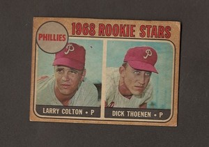 1968 Topps Venezuelan #348 Phillies Rookies Colton/Thoenen Rare Venezuelan Issue