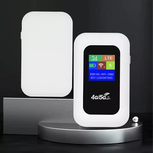 Unlocked LTE 5G Wireless WiFi Router Mobile Broadband MIFI LCD Hotspot HotQV - Photo 1/17