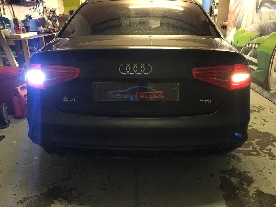 2x T15 w16w audi a4 b8 b9 CANBUS ERROR FREE LED WHITE REVERSE LIGHT BULBS - Image 1 of 1