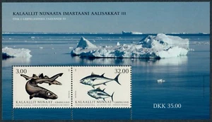 GROENLANDIA. 2020. 34 kr. Fishes III, foglio souvenir, nuovo di zecca (BL130) - Foto 1 di 1
