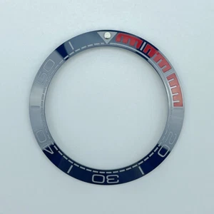 41,4 mm azul oscuro con inserto de bisel rojo estilo planeta océano índice cerámica gris - Imagen 1 de 3