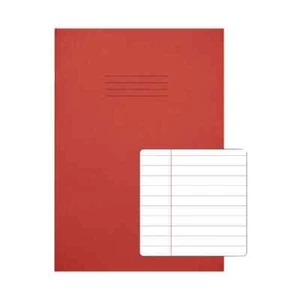 Rhino Exercise Book 8mm Ruled 80 Pages A4 Red Pack of 50 VC48473 - Picture 1 of 3