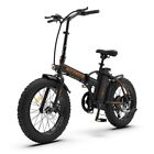 Aostirmotor 20" 36V Electric Bike Folding Bicycle 12.5A Li-Battery FatTire Ebike