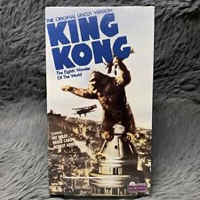 King Kong Original Uncut 1933 Version VHS 1986 Fay Wray Monster Film New Sealed