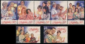 Australia 1987 villancicos a la luz de las velas tira de 5 + 2 buenos a finos usados - Imagen 1 de 1