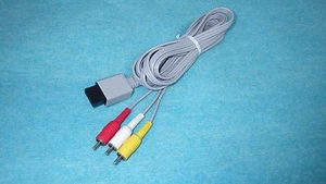 Nintendo Official  Wii WiiU    Stereo AV Cable " RVL-009 " TESTED - Picture 1 of 2