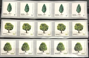 ÖSTERREICH 2025 NEUE SERIE BÄUME & STRÄUCHER FÜNFERSTREIFEN 5/10/100 postfrisch! - Bild 1 von 7