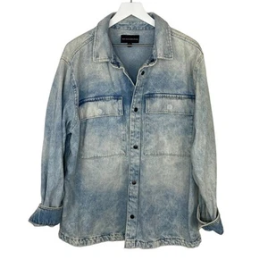 Y2K Inspired Oversized Baggy Denim Shacket - Men's Size M - Picture 1 of 6