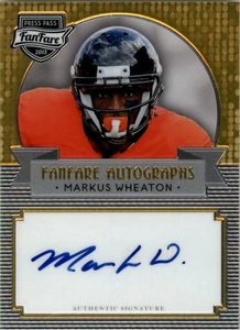 Press Pass Fanfare 2013 #FFMW Markus Wheaton automático - casi nuevo-como nuevo - Imagen 1 de 2