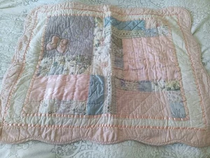 Vintage JCPENNEY HOME COLLECTION Sham Butterfly Floral Crochet Patch 31x24 - Picture 1 of 10