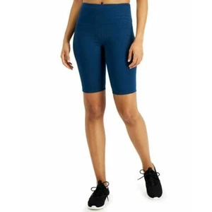 ID Ideology Women's High-Rise Bike Shorts Moonlit Ocean Blue, NWOT - Picture 1 of 4