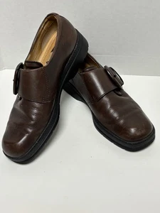 Zapatos Oxford informales para caminar con hebilla de botón marrón ECCO para mujer talla 39 (US 8.5) - Imagen 1 de 10