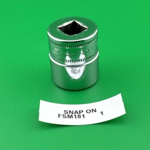 Herramientas Snap-On EE. UU. 3/8 Unidad 18 mm Métrico 6 Puntos Cromo Poco Profundo Enchufe FSM181 - Imagen 1 de 9