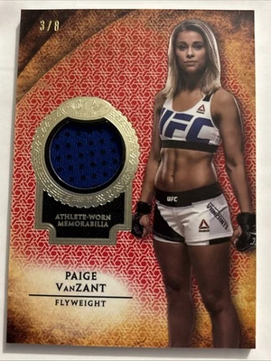2018 UFC Topps Athlete Worn Relic Card Paige VanZant 3/8 - Image 1 of 2