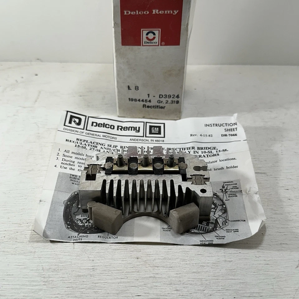 Nuevo rectificador alternador OEM GM 1984454 ACDelco D3924 Chevrolet G30 V8 5,0 L F5 Foto 1 de 4