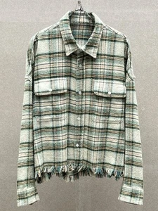 R13 American Retro Old Rough Edge Short Long-sleeved Shirt 2025 Casual Top - Picture 1 of 14