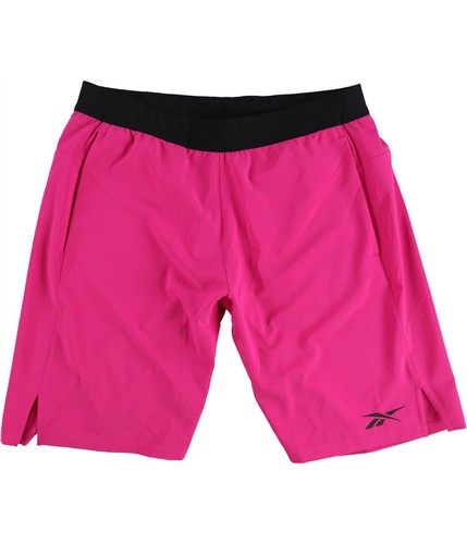 Reebok Pantaloncini da Allenamento Uomo Techstyle Velocità Atletica Rosa Medium