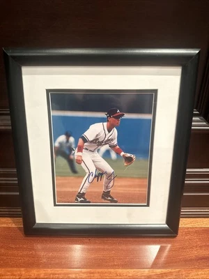 Chipper Jones 签名 8 x 10 照片 TIA 正品证书 亲笔签名 定制 带框 亚特兰大勇士队 — 第 1/4 张图片
