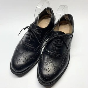 Rockport Dressports Mens 8.5 Black Wingtip Oxford Black Leather Lace Up - Picture 1 of 12