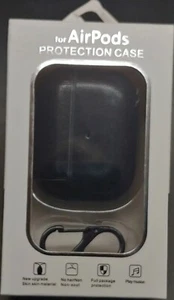 Funda protectora Bluetooth para AirPods pro cuero material de alta calidad negro - Imagen 1 de 2
